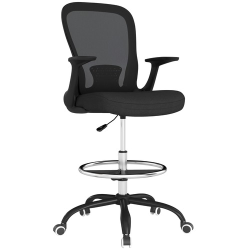 Homcom mesh zeichnerstuhl - mesh,
