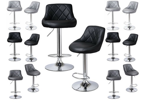 Drehbare leder barhocker - 2,