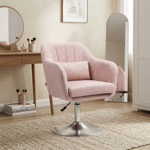 Eleganter rosa akzentdrehstuhl - eleganter,