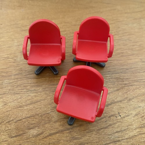 Playmobil rote drehstühle - x, 3